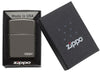 Zippo Lighter Black Ice With Logo