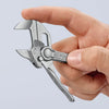 Knipex - 86 04 100 BK | Mini XS Pliers Wrench - Dual Use Tool | Chrome Plated - 100mm