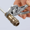 Knipex - 86 04 100 BK | Mini XS Pliers Wrench - Dual Use Tool | Chrome Plated - 100mm