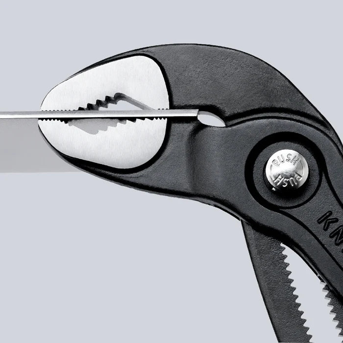 Knipex - 87 01 125 | Cobra Water Pump Pliers | Non-Slip Handle | Grey Atramentized - 125mm