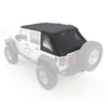 Jeep Wrangler JK, 2 Dr Bowless Combo Top with Tinted Windows and No Door Uppers (Black Diamond)