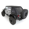 Jeep Wrangler JK 4 Dr Bowless Combo Top With Tinted Windows and No Door Uppers (Black Diamond)