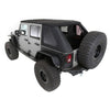 Jeep Wrangler JK 4 Dr Bowless Combo Top With Tinted Windows and No Door Uppers (Black Diamond)