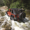 Jeep Wrangler JK 4 Dr Bowless Combo Top With Tinted Windows and No Door Uppers (Black Diamond)