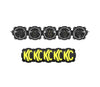 KC | 6″ GRAVITY TITAN 197W LED 32″ LIGHT BAR COMBO BEAM 5 RINGS | UNIVERSAL 14860 LUMENS