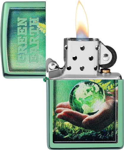 Zippo Lighter Save The Planet Design