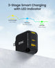 AOHI Magcube 67W Dual-Port Foldable GaN Charger (Yellow/Black)