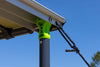 AWNING 1.4M (L) X 2M (OUT) WITH LED AND BRACKETS