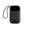 بنك طاقة بيوس إينرفيل FC31 Qpow3 مع عرض رقمي 2 مع كابلات USB-C مدمجة 20000 مللي أمبير ساعة 45 واط - أسود كونيكسيك