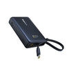 Baseus PicoGo Digital Display Power Bank with Built-in UBB-C Cable 10000mAh 45W - Cosmic Black