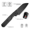 CIVIVI Hid Thumb Stud Knife G10 Handle Black
