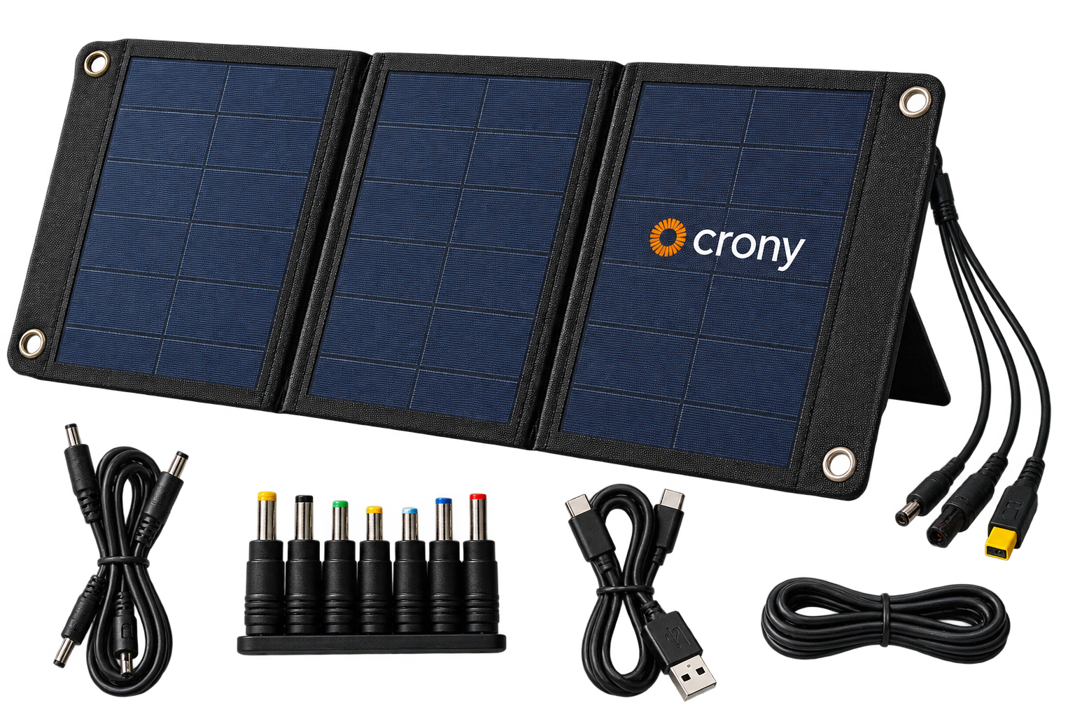 Crony 60W Portable Foldable Solar Charger for Outdoor Adventures