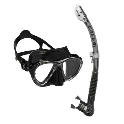 Cressi Big Eyes Evolution & Alpha Ultra Dry Snorkeling Combo