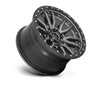 FUEL | D680 REBEL | 18X9 6X135 1MM OFFSET | MATTE GUNMETAL/BLACK BEAD RING