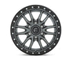 FUEL | D680 REBEL | 18X9 6X135 1MM OFFSET | MATTE GUNMETAL/BLACK BEAD RING