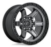 وقود | D698 كيكَر | 17×9 6×5.5 1مم إزاحة | معدن بندقي مطفي/حلقات سوداء