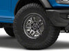 FUEL | D701 أمو | 17×9 6X5.5 إزاحة 1مم | رمادي مطفي / أسود مع حلقة حبيبات