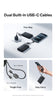 Baseus EnerFill FC11 Digital Display Power Bank with Dual Built-in USB-C Cables 20000mAh 45W - Cosmic Black