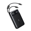 Baseus EnerFill FC11 Digital Display Power Bank with Dual Built-in USB-C Cables 20000mAh 45W - Cosmic Black