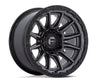 FUEL | FC866 PISTON | 17X9 6X5.5 1MM OFFSET | MATTE GUNMETAL W/GLOSS BLACK LIP