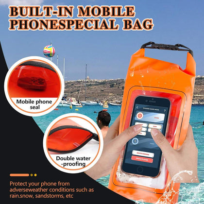 2L Outdoor Waterproof Dry Sack Bag Roll Top Swimming Travel Storage Rafting Surfing Mobile Phone Bag Underwater Pouch Bag