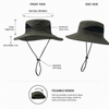 UPF50+ UV Protection Waterproof Hat