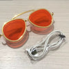 Vintage Gold Frame Swim Goggles