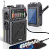 Retro Hand-cranked Solar Radio BT