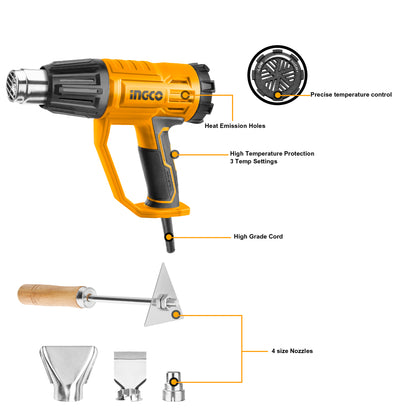 Ingco HG200047 - 2000W Heat Gun