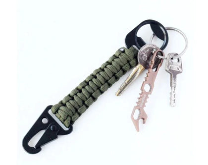 Zero North Handcrafted Nylon Rope Clip Lanyard With Bottle Opener Keyring