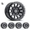 JK / JL / JT (17×8.5) 5× هولس ديبلك بلاك 5×5 -6 إزاحة