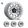 F-150 (17×8.5) 4x هولس سيلفر مصقول 6×135 +6 معاكَس