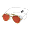 Vintage Gold Frame Swim Goggles
