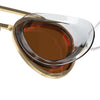 Vintage Gold Frame Swim Goggles