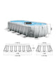 INTEX 6.1M X 3.05M X 1.22M Prism Frame Oval Pool Set
