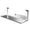 Prado150/GX460 Rear Door Drop Down Table and Cage [Natural Stainless]