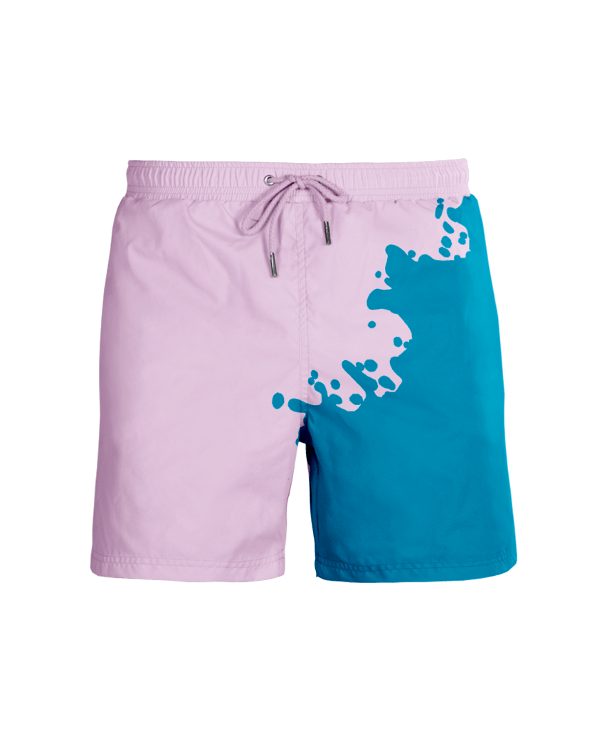 Sea'Sons - Teal - Pink | Color changing swim shorts