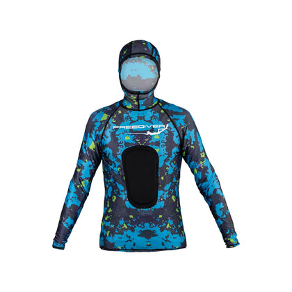 Camouflage Lycra Blue-Green Suit