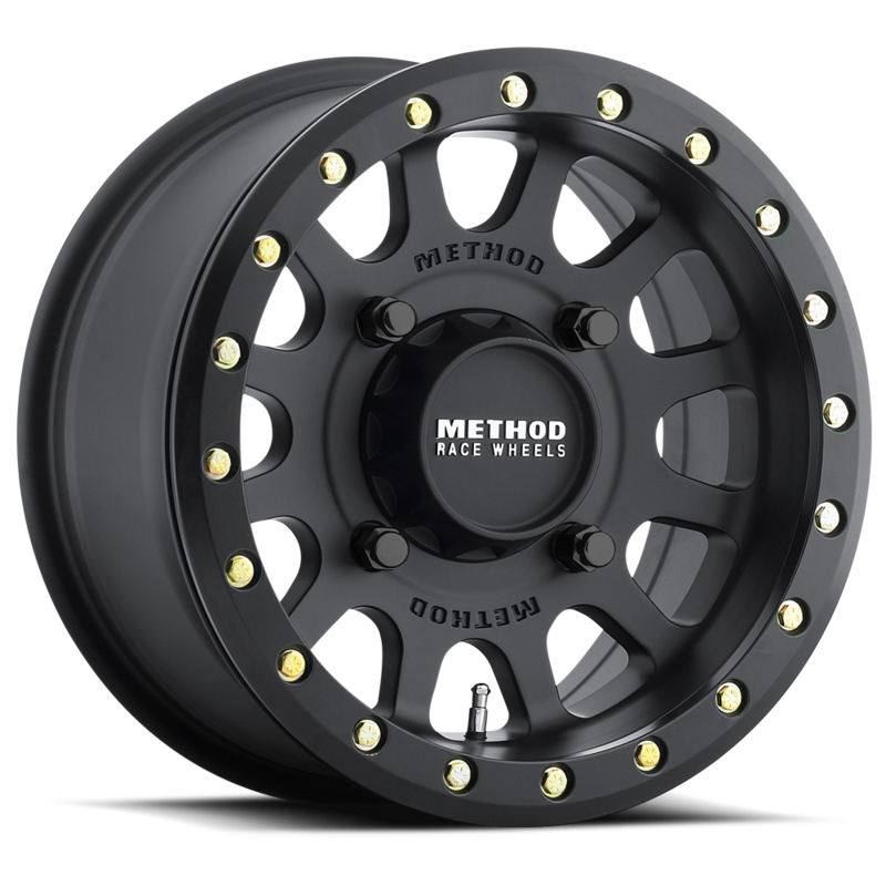 METHOD | MR401 UTV BEADLOCK | 14X7 4X136 4+3 13MM OFFSET | MATTE BLACK