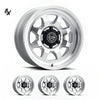 SILVERADO/SUBURBAN/SIERRA 1500 (17×8.5) 4x NUEVO SILVER MACHINED 6×5.5 (0 OFFSET)