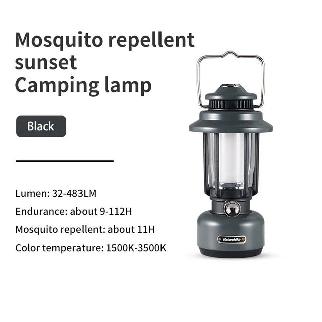 Naturehike Mosquito Repellent Camping Lamp - Black
