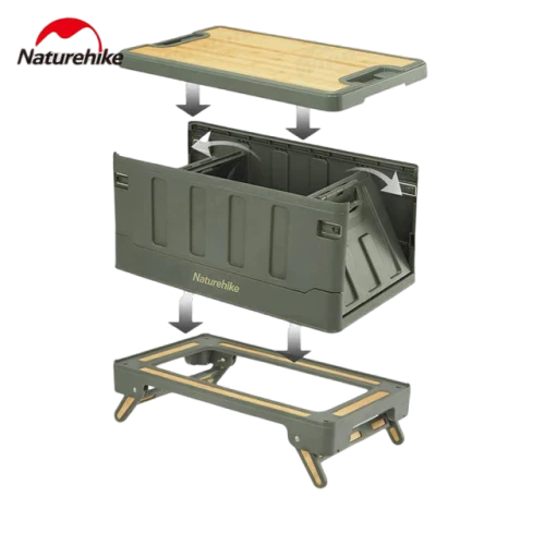 Naturehike PP folding storage box 50L - Grey