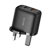 Porodo Dual Output Quick Charger USB-C PD and USB-A QC