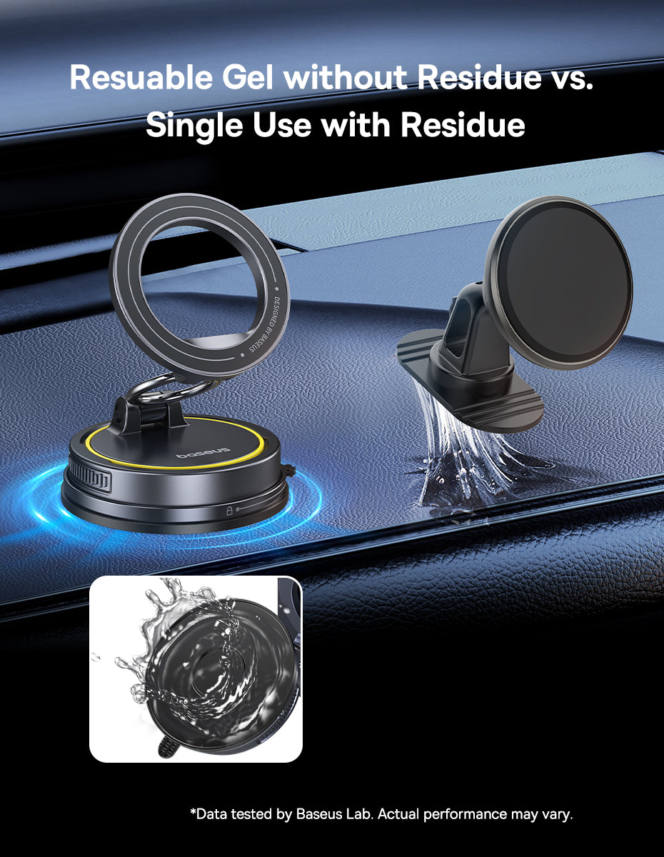 Baseus PrimeTrip VC2 Flex Magnetic Car Mount Suction Cup Version - Cosmic Black
