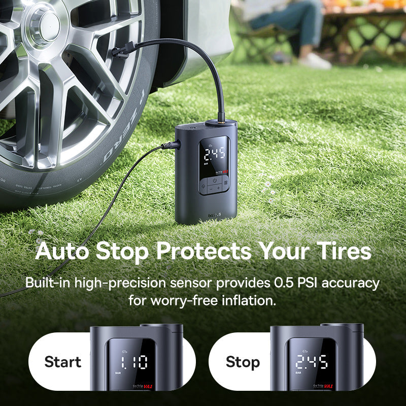 Baseus GoTrip VA1 Pro Super Mini Wired Inflator 22-Cylinder - Cosmic Black