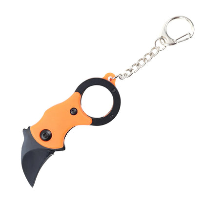 Camouflage Knife Keychain - Orange