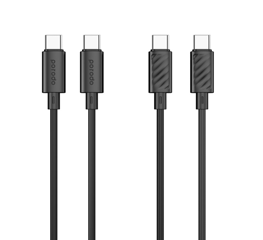 Porodo Blue USB-C To USB-C Cable Fast Charge & Data 1.2m/4ft