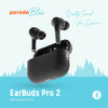 Porodo Blue Earbuds Pro 2 With Swipe Volume