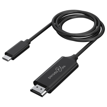 Porodo Blue Type-C To HDMI Ultra HD Cable (2m)