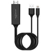 Porodo Blue Lightning With USB To HDMI Ultra HD Cable (2m)